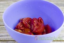 Canned salad of tomatoes and cucumbers for the winter