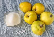 Quince compote Recipe for quince compote for the winter